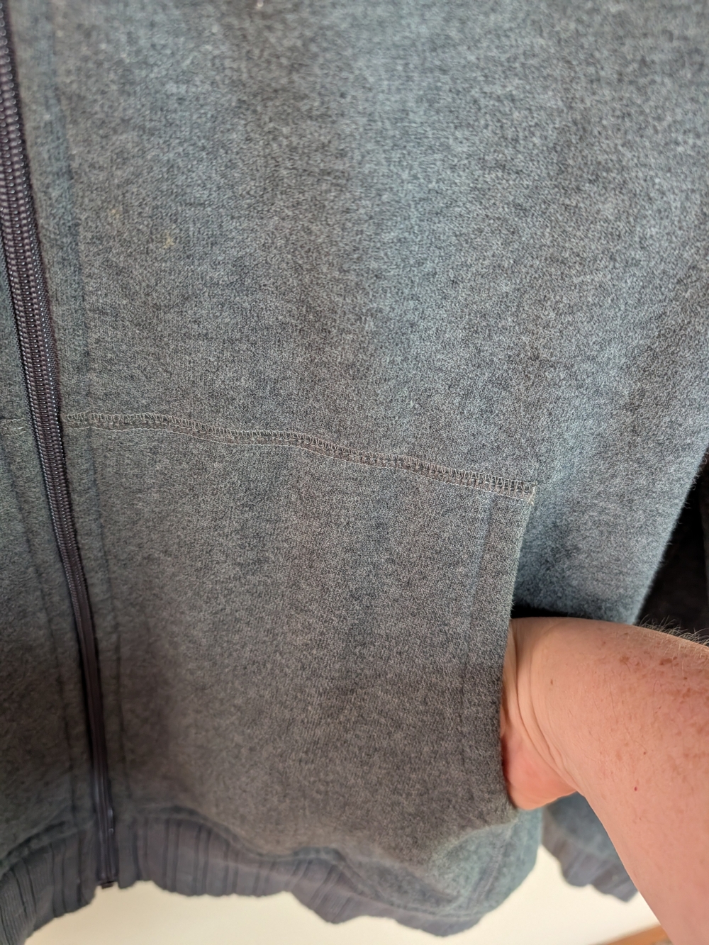 Lululemon Full Zip Jacket Men's Gray Heavyweight Size XL - Picture 4 of 5